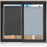 Black Roller Blinds Suction Cup Sunshade Blackout Curtains Car Home Window Curtains - 58 X 125 CM
