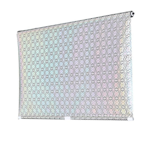 Silver Roller Blinds Suction Cup Sunshade Blackout Curtains Car Home Window Curtains - 45 X 125 CM