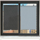 Silver Roller Blinds Suction Cup Sunshade Blackout Curtains Car Home Window Curtains - 45 X 125 CM