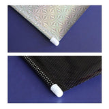 Silver Roller Blinds Suction Cup Sunshade Blackout Curtains Car Home Window Curtains - 45 X 125 CM