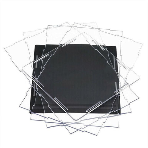 Acrylic Display Case Clear Box Dustproof Large Self-Install Cars Trucks - 17.3x12.5x24.7CM