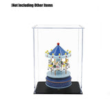 Acrylic Display Case Clear Box Dustproof Large Self-Install Cars Trucks - 17.3x12.5x24.7CM