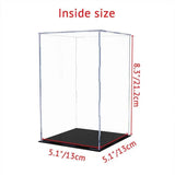 Acrylic Display Case Clear Box Dustproof Large Self-Install Cars Trucks - 17.3x12.5x24.7CM