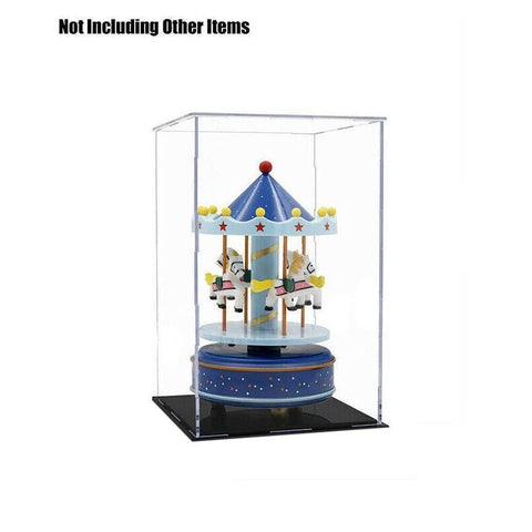 Acrylic Display Case Clear Box Dustproof Large Self-Install Cars Trucks - 17.3x12.5x24.7CM