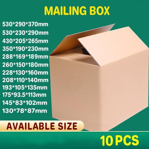 3-Layer Mailing Box Carton Small Medium Large Cardboard Parcel Boxes - Carton - 175x93.5x113mm