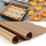 High Temperature Resistant Household Baking Paper Baking Sheet Cloth Non-Stick - White 30*40CM