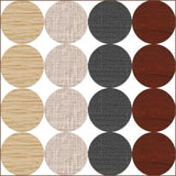 54 X Self Adhesive Decorative Screw Cover Caps Holes Cams Furniture Kitchen 20mm - PC 107