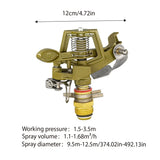 360 Degrees Alloy Sprinkler Head Garden Lawn Rotating Nozzle Adjustable Angle Durable