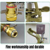 360 Degrees Alloy Sprinkler Head Garden Lawn Rotating Nozzle Adjustable Angle Durable