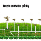 360 Degrees Alloy Sprinkler Head Garden Lawn Rotating Nozzle Adjustable Angle Durable