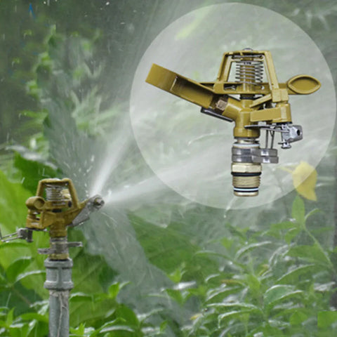 360 Degrees Alloy Sprinkler Head Garden Lawn Rotating Nozzle Adjustable Angle Durable