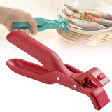 2PCS Anti Slip Silicone Heat Resistant Plate Bowl Clip Holder Kitchen Tool - Green