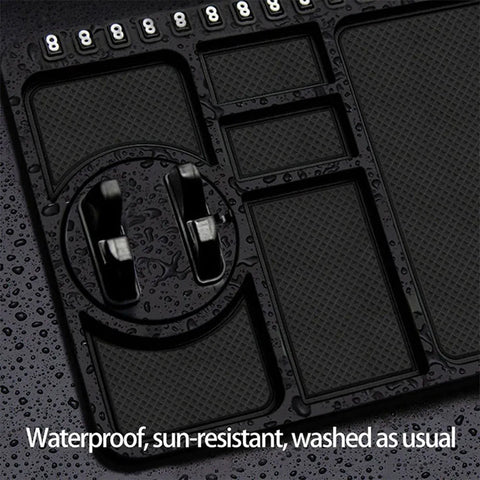 Car Mobile Phone Holder Dashboard Mount Mat Non Slip Grip Stand Anti-Slip Pad - Red
