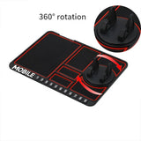 Car Mobile Phone Holder Dashboard Mount Mat Non Slip Grip Stand Anti-Slip Pad - Red