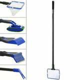 5 in1 Water Aquarium Cleaning Tool Fish Tank Gravel Vacuum Glass Cleaner Brush