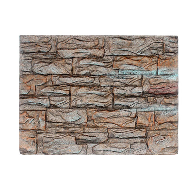 Pet Reptile Tank Board 3D Foam Backgrounds and Habitat Decoration 9 Styles - D