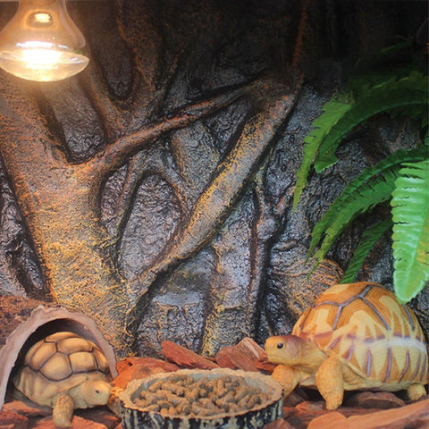 Pet Reptile Tank Board 3D Foam Backgrounds and Habitat Decoration 9 Styles - D