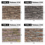 Pet Reptile Tank Board 3D Foam Backgrounds and Habitat Decoration 9 Styles - D