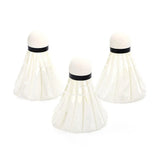 12 Pcs Badminton Shuttlecocks Durable Gooes Feather Badminton Ball For Training