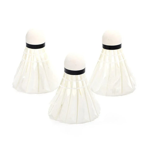 12 Pcs Badminton Shuttlecocks Durable Gooes Feather Badminton Ball For Training