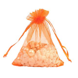Organza Bag Sheer Bags Jewellery Wedding Candy Packaging Sheer Bags 10*15 cm - Orange