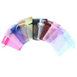 Organza Bag Sheer Bags Jewellery Wedding Candy Packaging Sheer Bags 10*15 cm - Orange