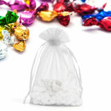50 pcs Organza Bag Sheer Bags Jewellery Wedding Candy Packaging Sheer Bags 7*9 cm - Black/50PCS