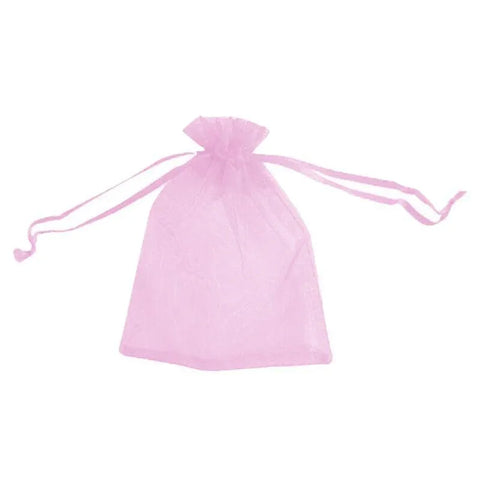50PCS Organza Bag Sheer Bags Jewellery Wedding Candy Packaging Sheer Bags 9*12 cm - Pink/50PCS