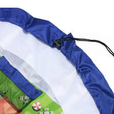 150cm Play Mat Bag Portable Toy Storage Organizer with Drawstring Closure - Purple