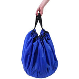 150cm Play Mat Bag Portable Toy Storage Organizer with Drawstring Closure - Purple