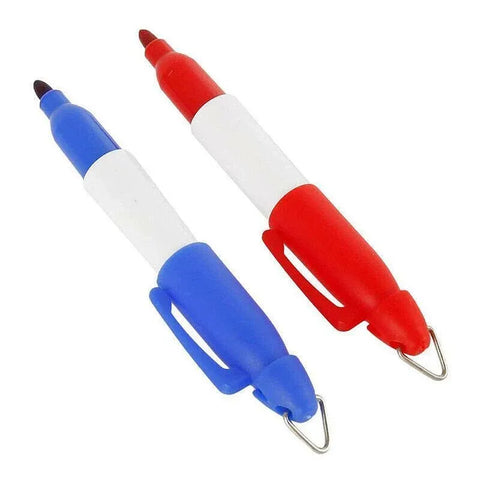 Sports Alignment Golf Ball Marker 3 Line Tool Drawing Liner Set Stencil Au Stock - Red