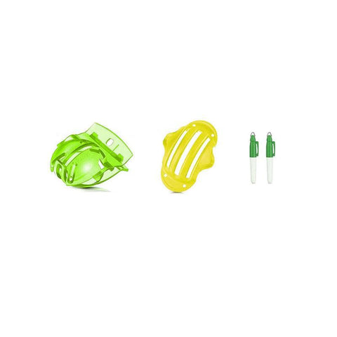 Sports Alignment Golf Ball Marker 3 Line Tool Drawing Liner Set Stencil Au Stock - Green+Yellow