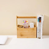 Portable Bamboo Storage Box Fruit Basket Organizer Multi Purpose Storage Basket