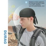 Durag Bandanna Cap Cycling Head Wraps Skull Cap Scarves Caps Motorcycle Sports - Yellow