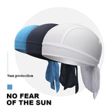 Durag Bandanna Cap Cycling Head Wraps Skull Cap Scarves Caps Motorcycle Sports - Yellow