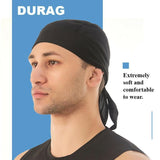 Durag Bandanna Cap Cycling Head Wraps Skull Cap Scarves Caps Motorcycle Sports - Yellow