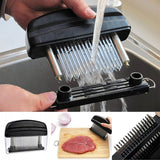 48-Blade Stainless Steel Meat Tenderizer Tool for Steak Pork Chicken Lamb