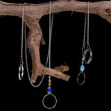 Parrot Neck Collar Stainless Steel Bird Chain Training Adjustable Bird Leash - L-Diameter 2.2cm