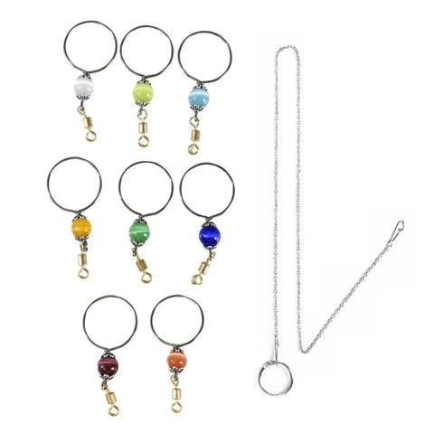 Parrot Neck Collar Stainless Steel Bird Chain Training Adjustable Bird Leash - M-Diameter 1.9cm