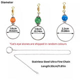Parrot Neck Collar Stainless Steel Bird Chain Training Adjustable Bird Leash - M-Diameter 1.9cm
