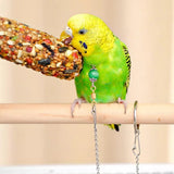 Parrot Neck Collar Stainless Steel Bird Chain Training Adjustable Bird Leash - M-Diameter 1.9cm