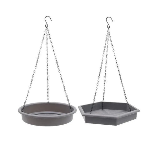 Outdoor Garden Hanging Bird Feeder Garden Automatic Hummingbird Water Feeder - Grey