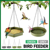 Outdoor Garden Hanging Bird Feeder Garden Automatic Hummingbird Water Feeder - Grey