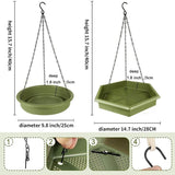 Outdoor Garden Hanging Bird Feeder Garden Automatic Hummingbird Water Feeder - Grey