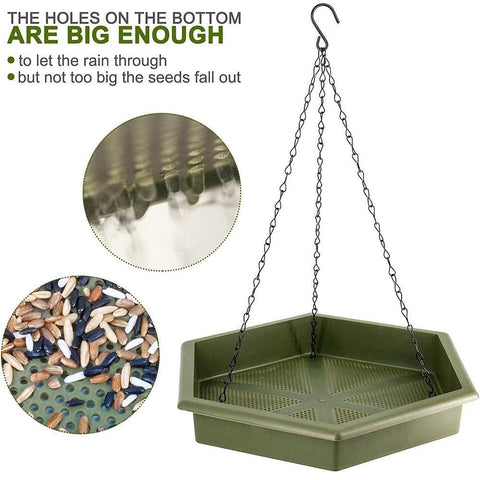 Outdoor Garden Hanging Bird Feeder Garden Automatic Hummingbird Water Feeder - Grey
