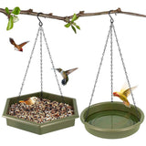 Outdoor Garden Hanging Bird Feeder Garden Automatic Hummingbird Water Feeder - Grey