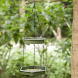 Outdoor Garden Hanging Bird Feeder Garden Automatic Hummingbird Water Feeder - Grey