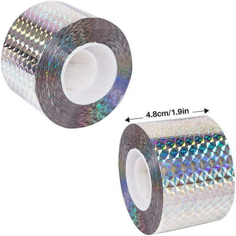 Bird Repellent Laser Reflective Tape Garden Birds Deterrent Double-Side Tapes