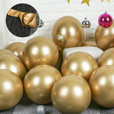 Metallic Latex Balloons 12 Inch Chrome Party Balloons for Birthday Wedding Decoration - Blue 50PCS
