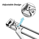 Bottle Opener Multifunctional Beer Adjustable Stainless Steel Jar Lid Gripper Au